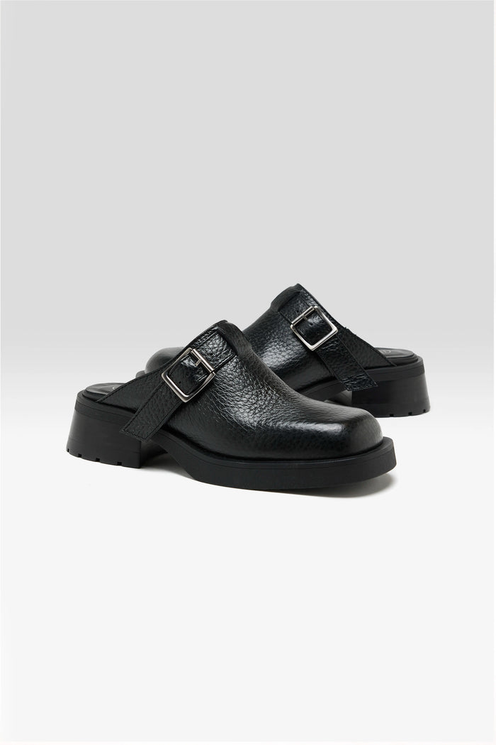 Miista Miista Mules à Boucles Aroa Noir