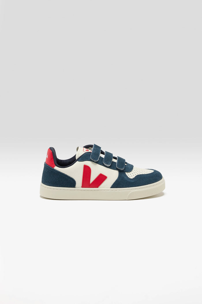 Veja Veja V-10 Chromefree Leather Sneakers For Kids