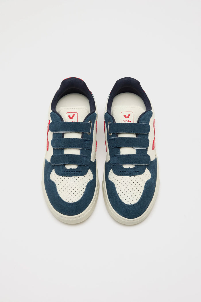 Veja Veja V-10 Chromefree Leather Sneakers For Kids