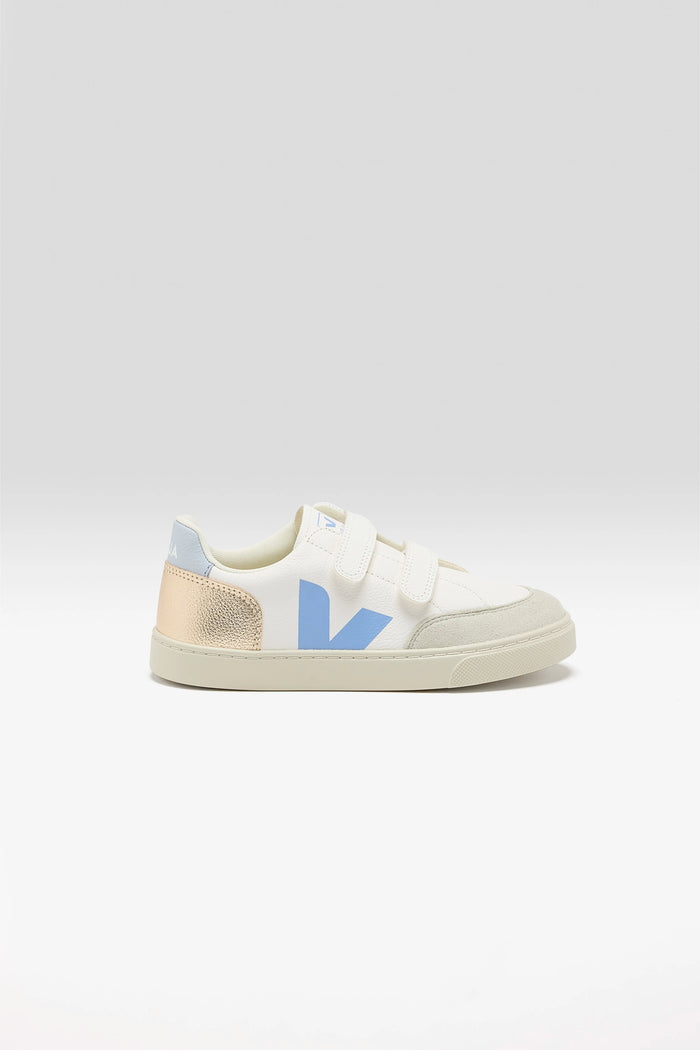 Veja Veja V-12 Chromefree Leather Sneakers For Kids