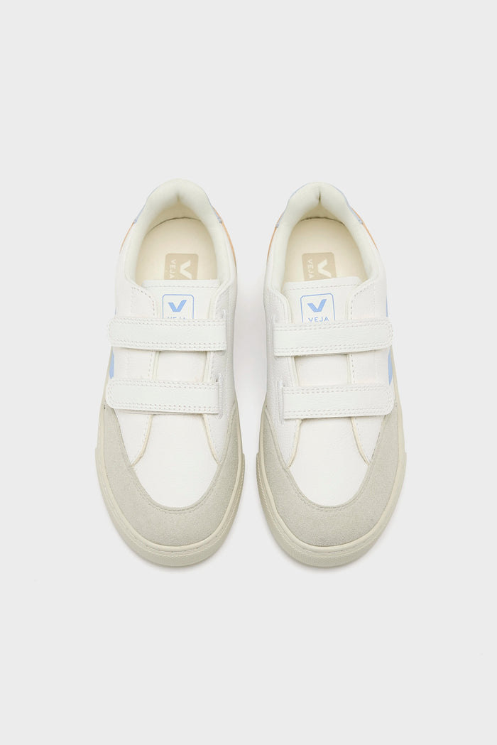 Veja Veja V-12 Chromefree Leather Sneakers For Kids
