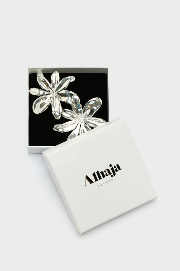 Alhaja Alhaja Jasmine Silver Earrings