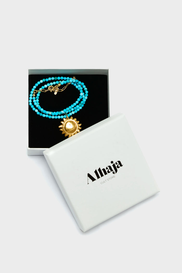Alhaja Alhaja Sole Mio Turquoise Necklace