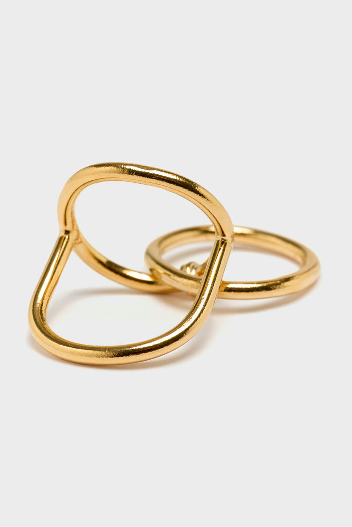 Bdm Studio BDM Studio Victoire Double Bague Doré/or