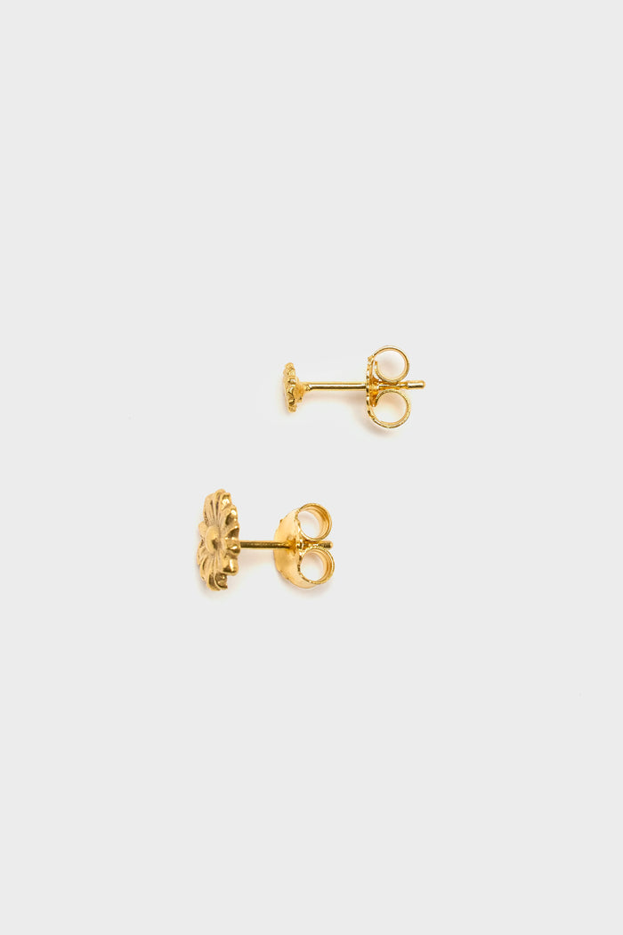 Sylvie Gilbert GilbertGilbert Flower Gold Stud Earrings