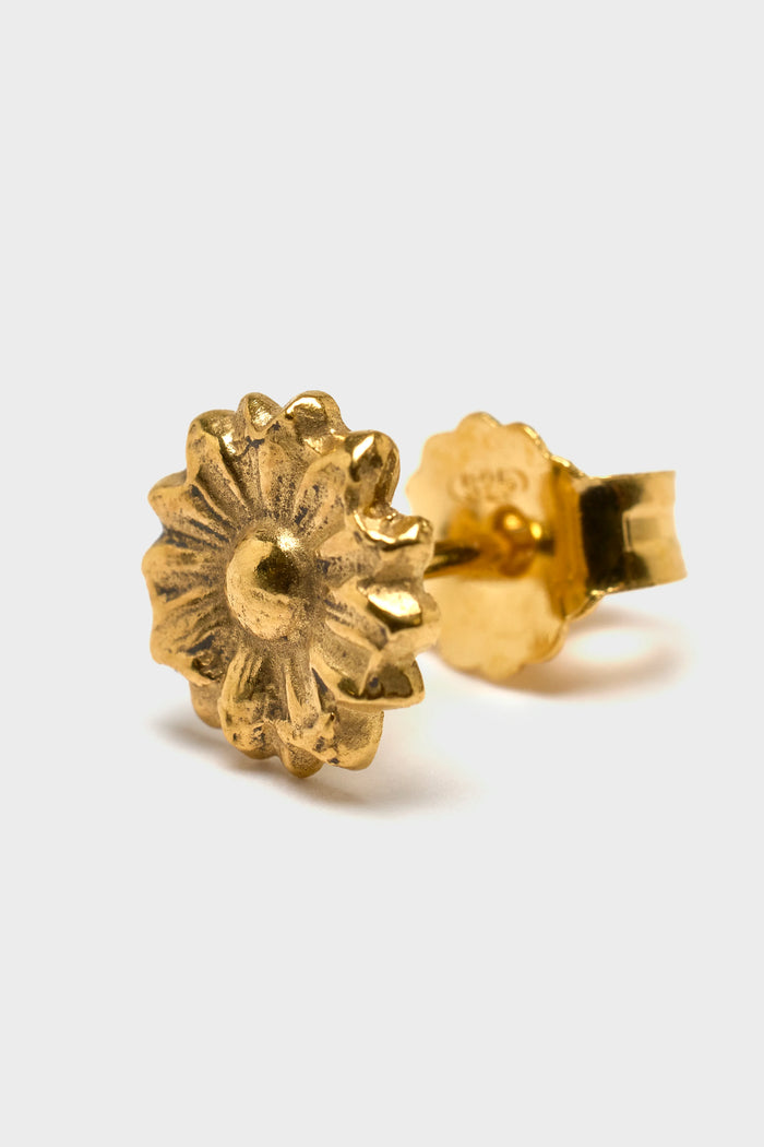 Sylvie Gilbert GilbertGilbert Flower Gold Stud Earrings