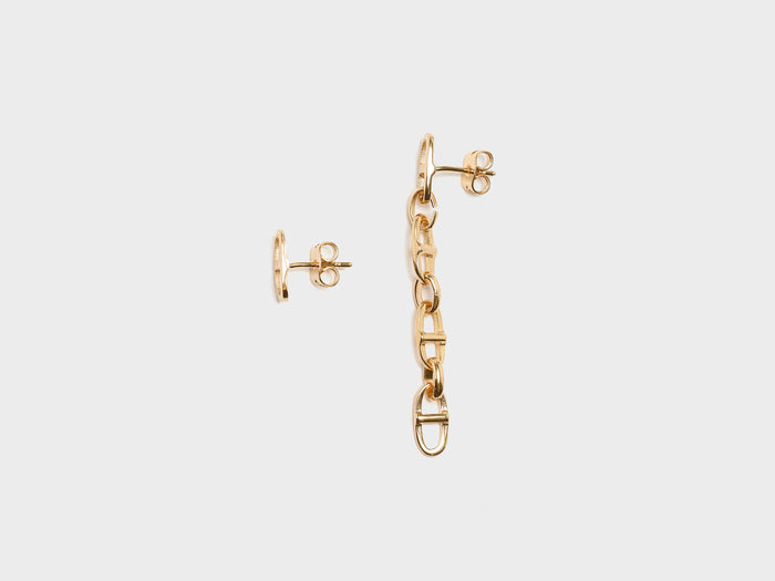 Helena rohner Helena Rhoner Buckle Asymmetrical Earrings