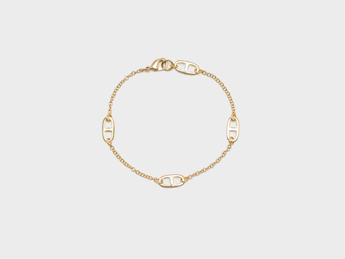 Helena rohner Helena Rhoner Gold Buckle Bracelet