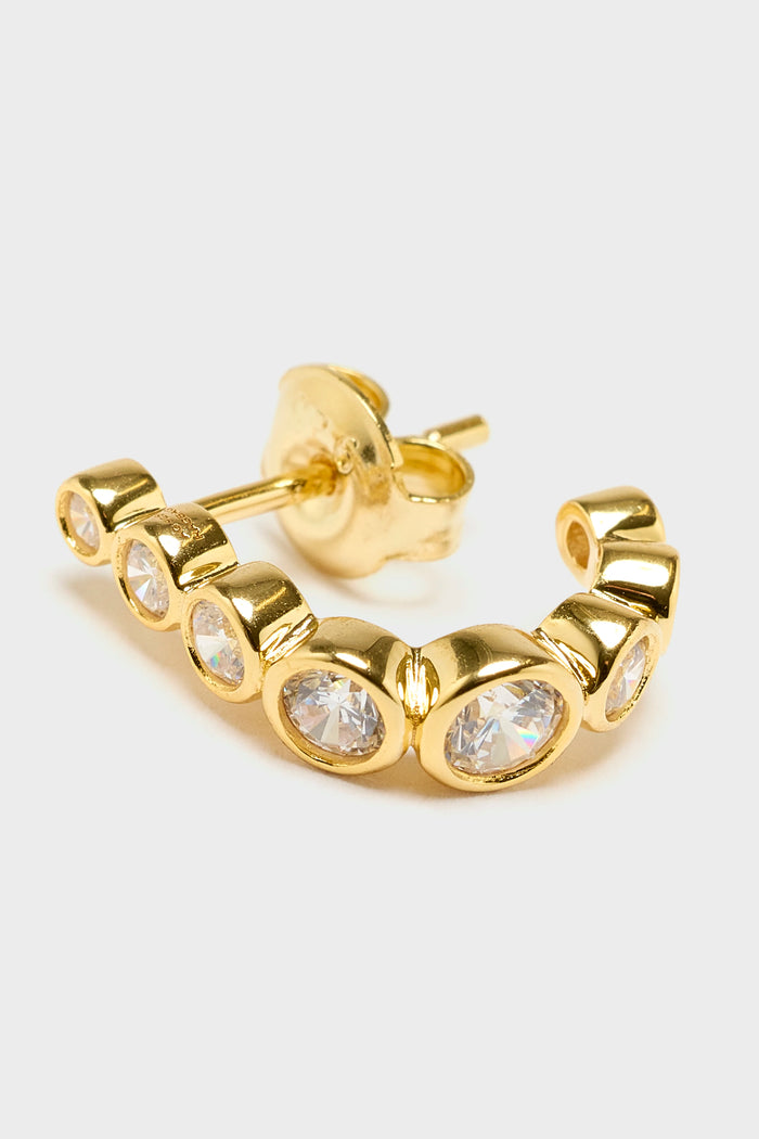 Ragbag Studio RAGBAG Boucles D'oreilles Odette Or Et Crystal