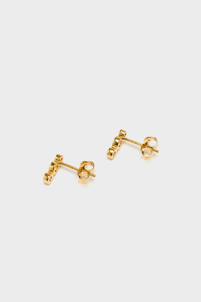 Ragbag Studio RAGBAG N° 21010 Clous D'oreilles En Or Et Cristal