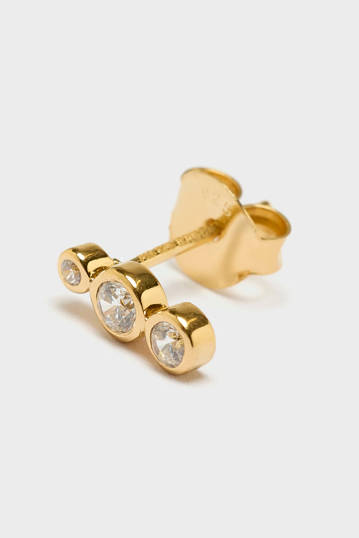 Ragbag Studio RAGBAG N° 21010 Clous D'oreilles En Or Et Cristal