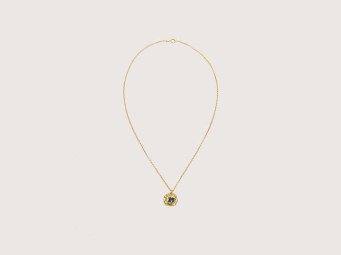 Simuero Simuero Collier d'or et d'émeraudes Illetes