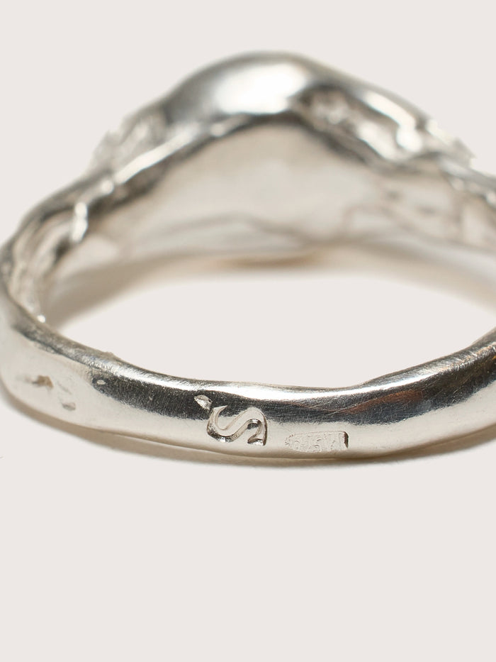 Simuero Simuero Bague En Argent Et émeraude Faro