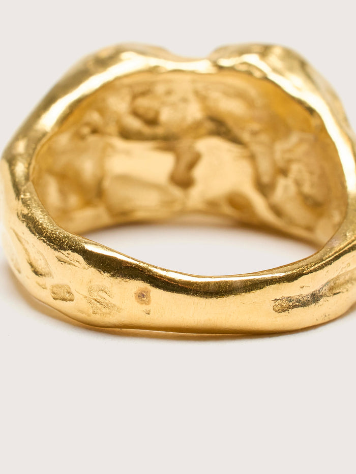 Simuero Simuero Bague En Or Buzo Avec Topaze Bleue