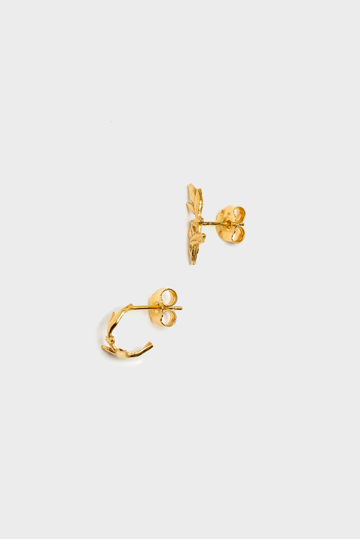Sylvie Gilbert GilbertGilbert Rameau Gold Earrings
