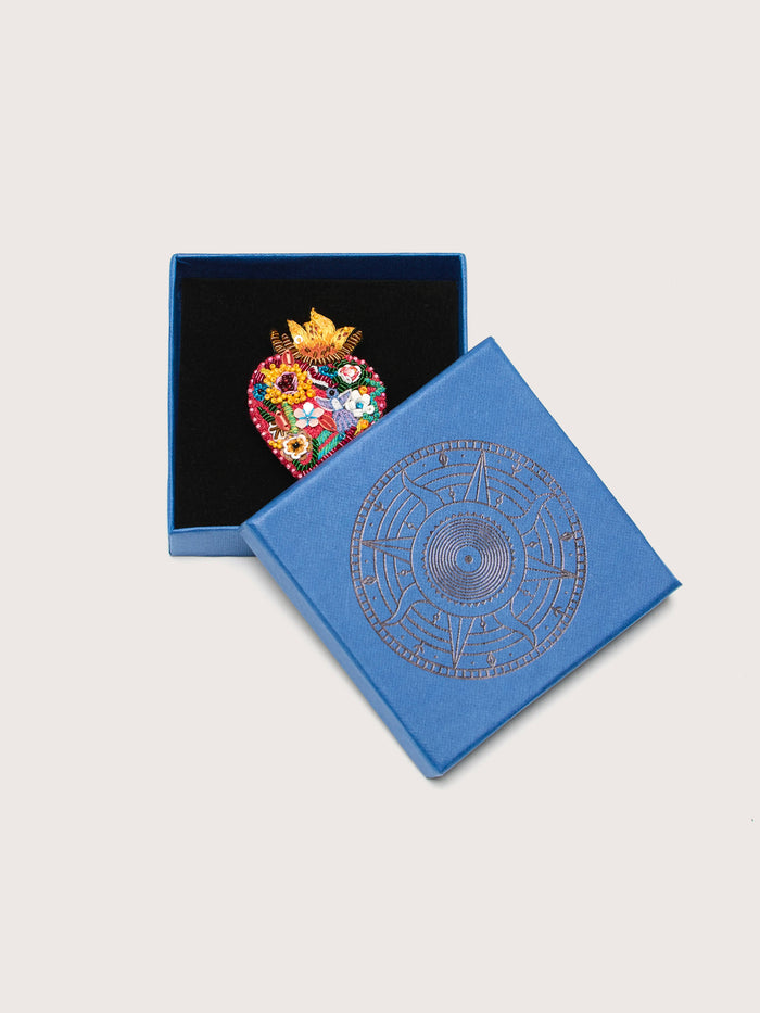 Trovelore Trovelore Broche Flaming Heart