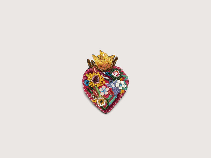 Trovelore Trovelore Broche Flaming Heart