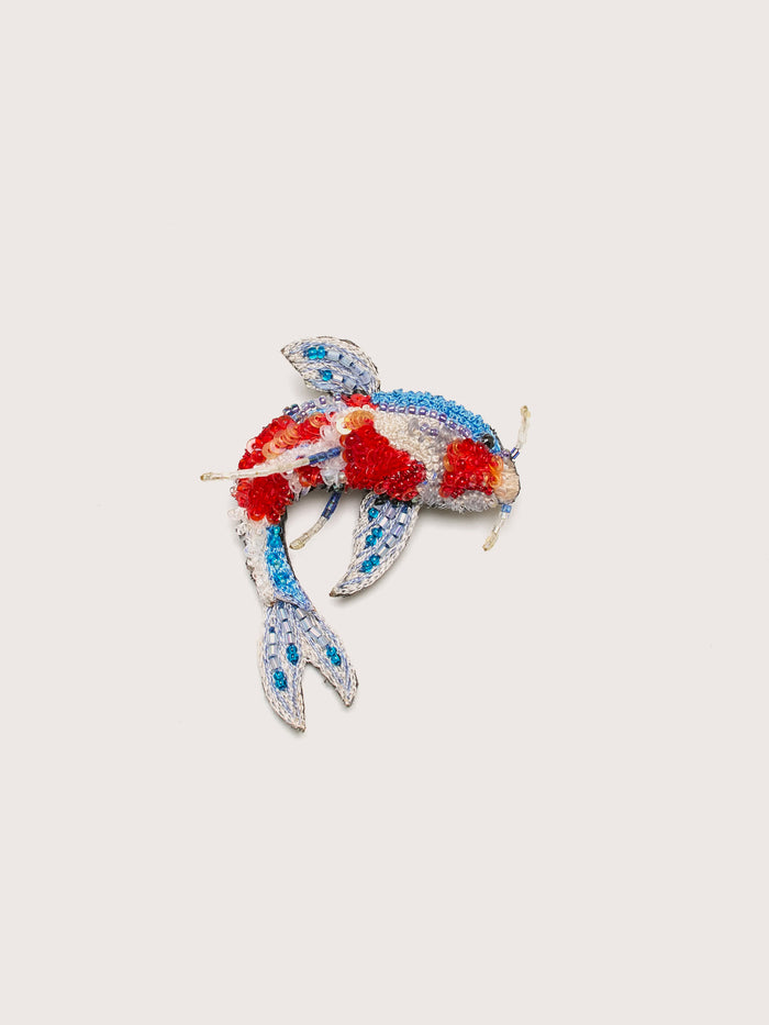 Trovelore Trovelore Kohaku Koi Fish Brooch Pin