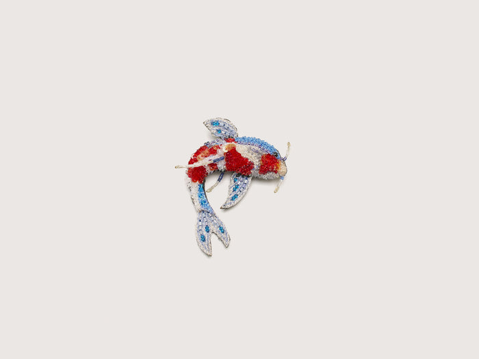 Trovelore Trovelore Kohaku Koi Fish Brooch Pin