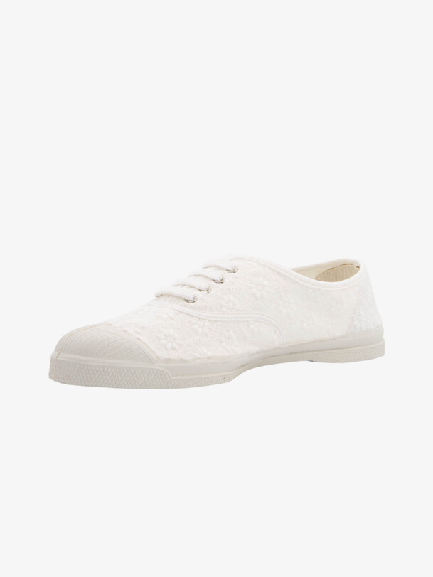 Bensimon TENNIS BRODERIE ANGLAISE Ecru BENSIMON