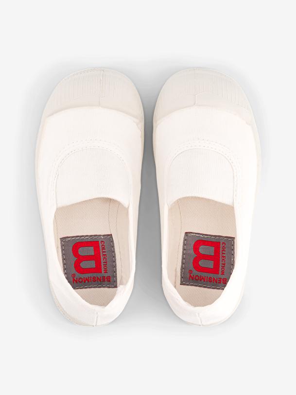 Bensimon TENNIS ELASTIQUE ENFANT Blanc BENSIMON