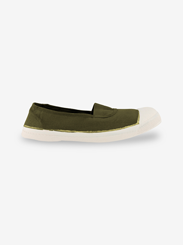 Bensimon TENNIS ELASTIQUE FEMME Kaki BENSIMON