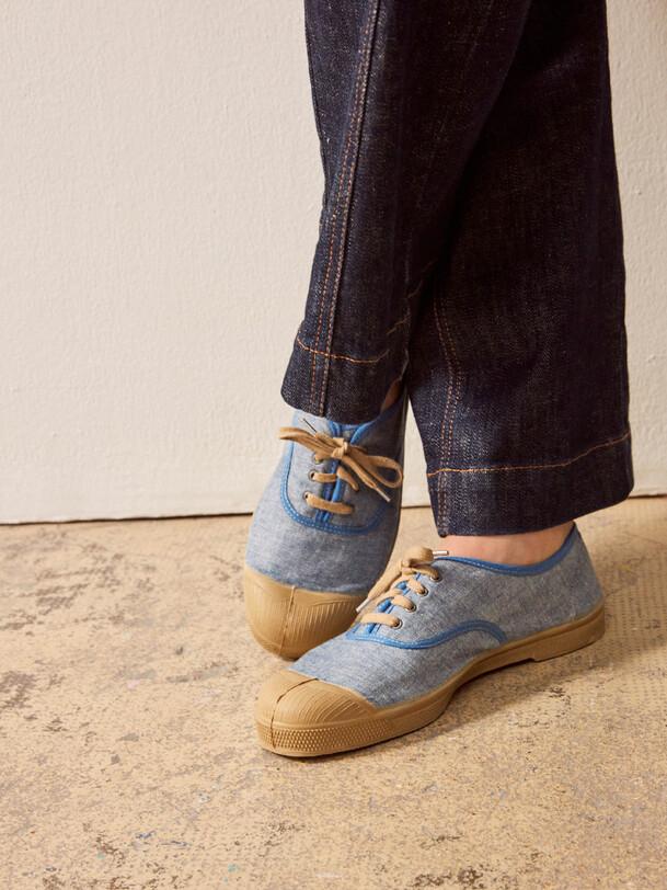 bensimon TENNIS LACETS CHAMBRAY BENSIMON