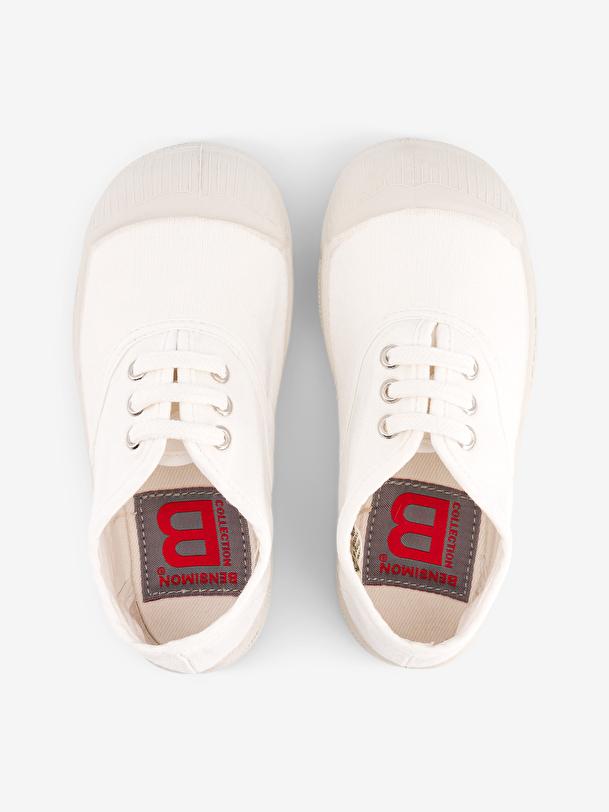 Bensimon TENNIS LACETS ENFANT Blanc BENSIMON