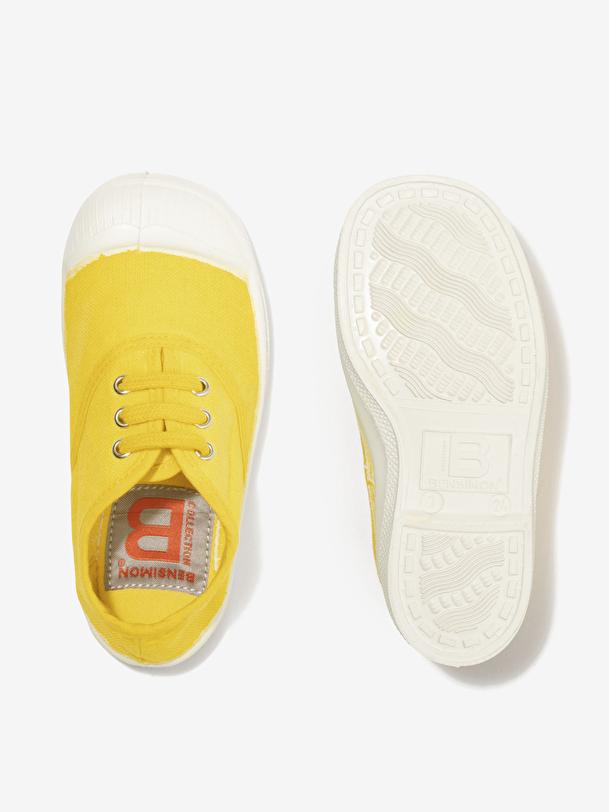 Bensimon TENNIS LACETS ENFANT Citron BENSIMON
