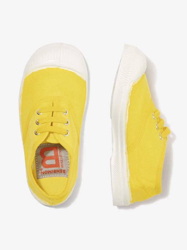Bensimon TENNIS LACETS ENFANT Citron BENSIMON