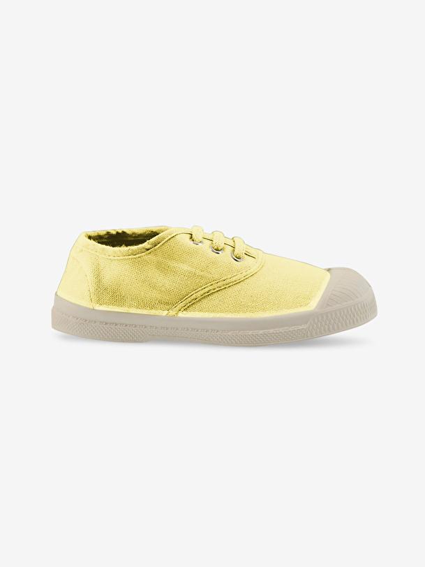 bensimon TENNIS LACETS ENFANT Citron BENSIMON