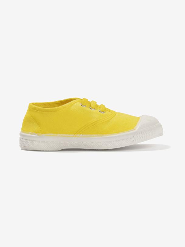 bensimon TENNIS LACETS ENFANT Citron BENSIMON