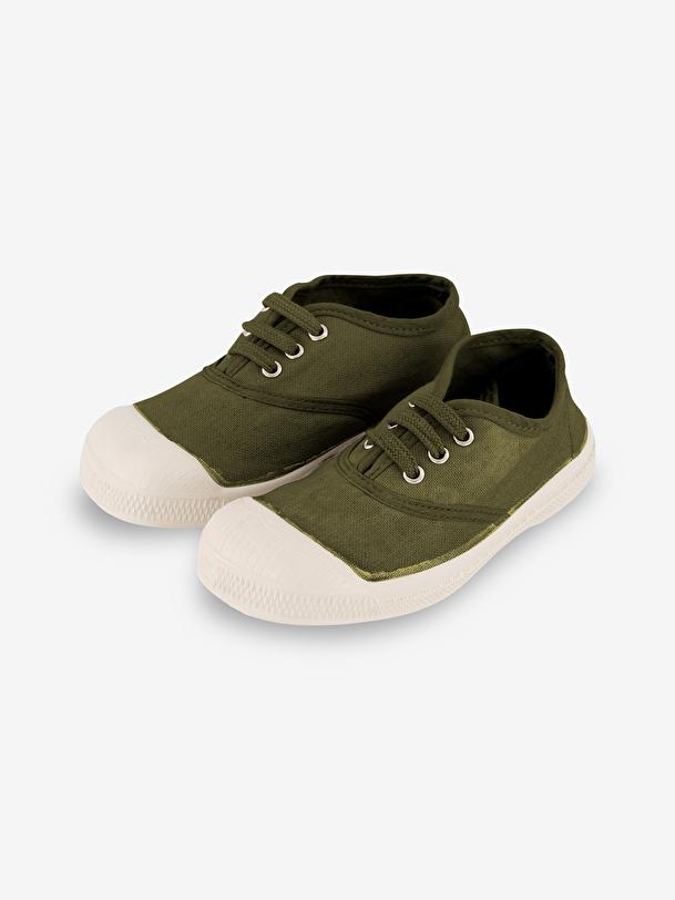 Bensimon TENNIS LACETS ENFANT Kaki BENSIMON