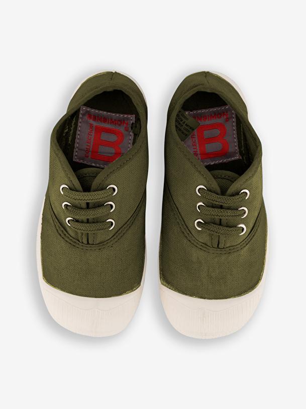 Bensimon TENNIS LACETS ENFANT Kaki BENSIMON