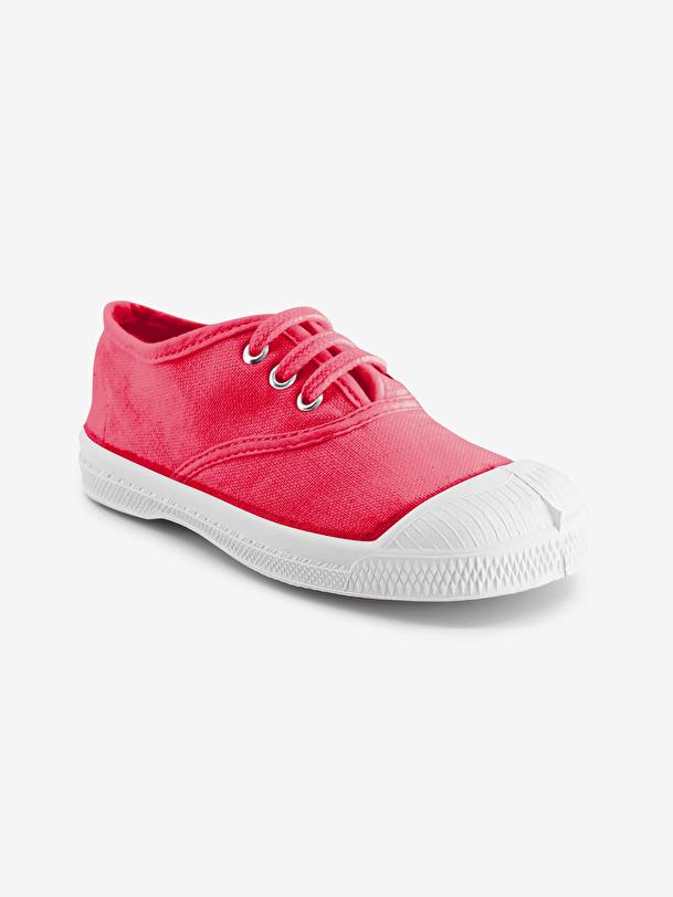 Bensimon TENNIS LACETS ENFANT Rose Indien BENSIMON