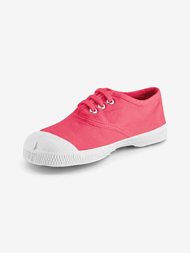 Bensimon TENNIS LACETS ENFANT Rose Indien BENSIMON
