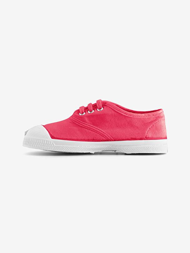 Bensimon TENNIS LACETS ENFANT Rose Indien BENSIMON