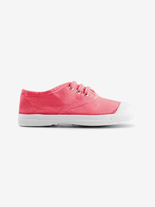 bensimon TENNIS LACETS ENFANT Rose indien BENSIMON