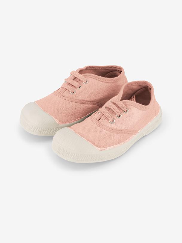 Bensimon TENNIS LACETS ENFANT Rose Leger BENSIMON