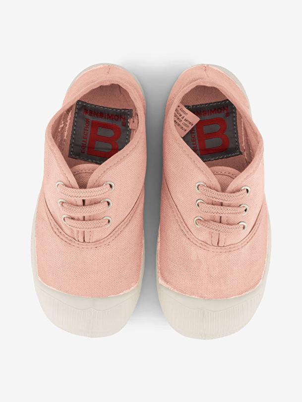 Bensimon TENNIS LACETS ENFANT Rose Leger BENSIMON