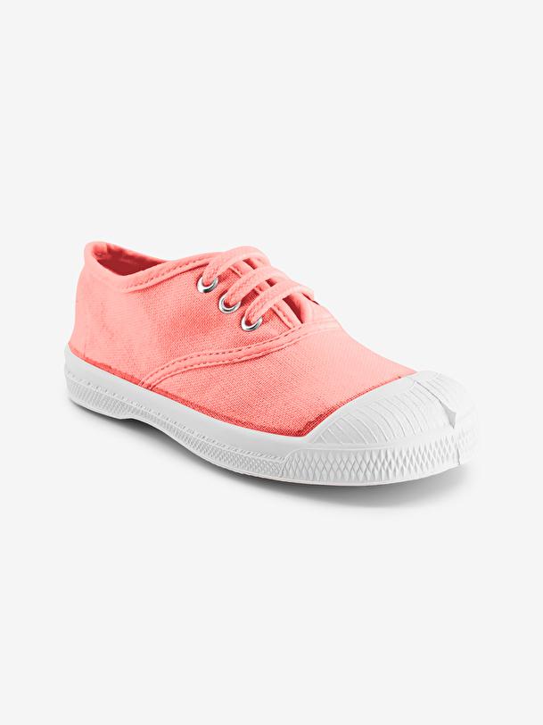Bensimon TENNIS LACETS ENFANT Rose Tendre BENSIMON