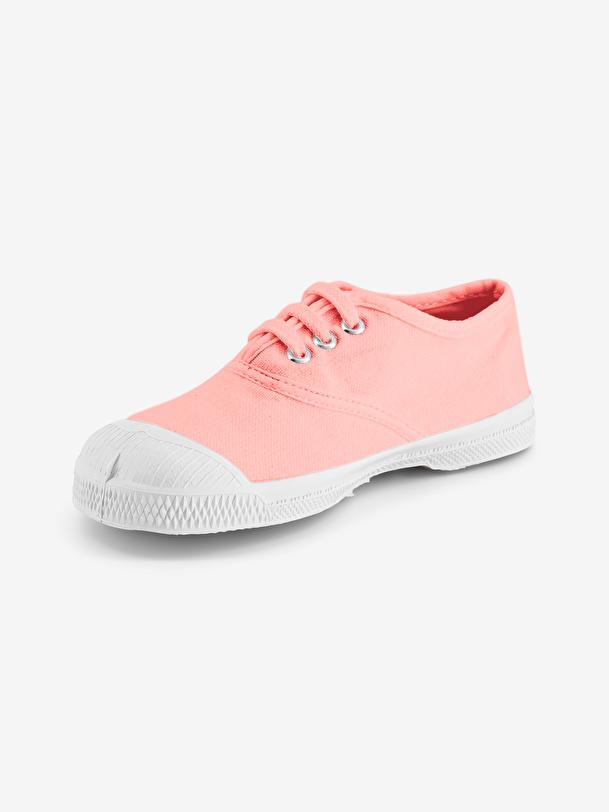 Bensimon TENNIS LACETS ENFANT Rose Tendre BENSIMON