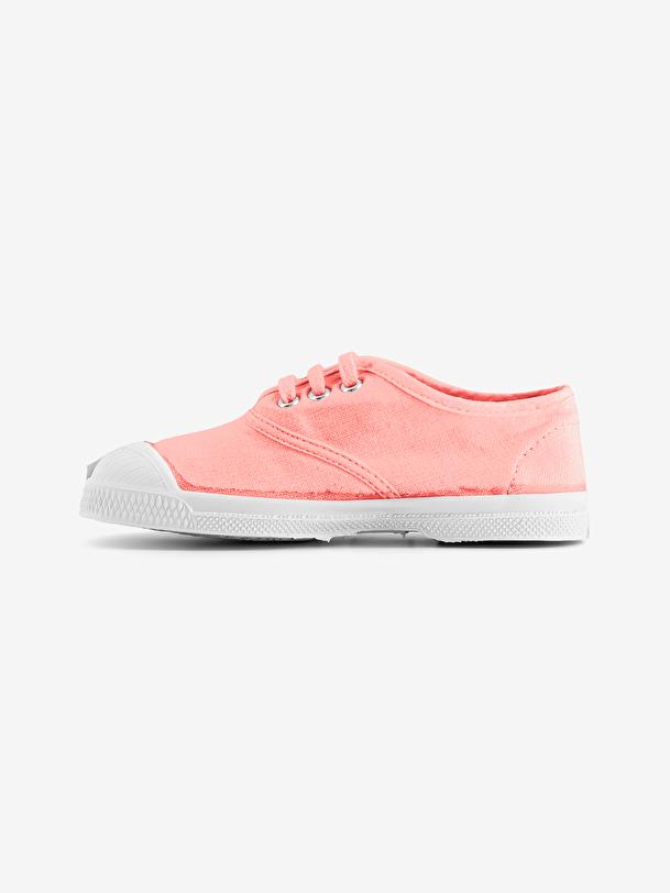 Bensimon TENNIS LACETS ENFANT Rose Tendre BENSIMON