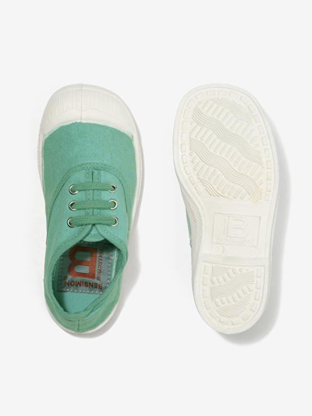 Bensimon TENNIS LACETS ENFANT Turquoise BENSIMON