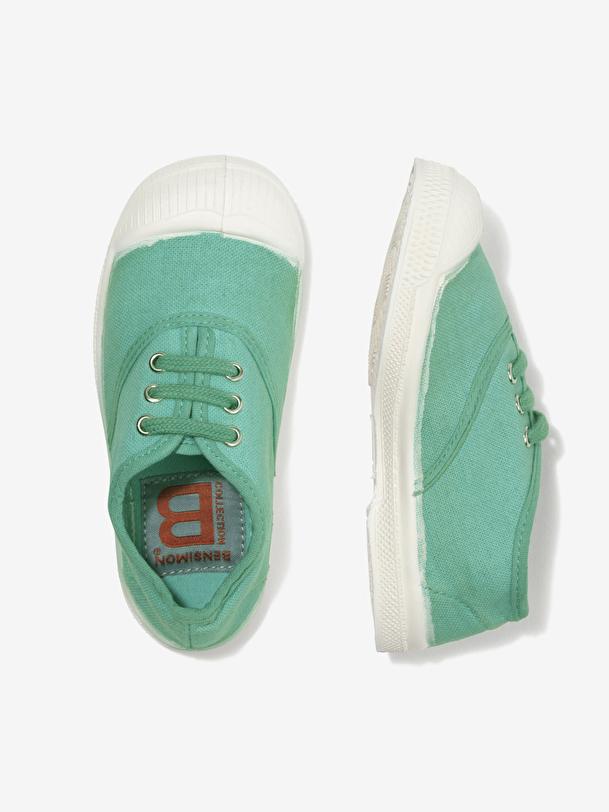 Bensimon TENNIS LACETS ENFANT Turquoise BENSIMON