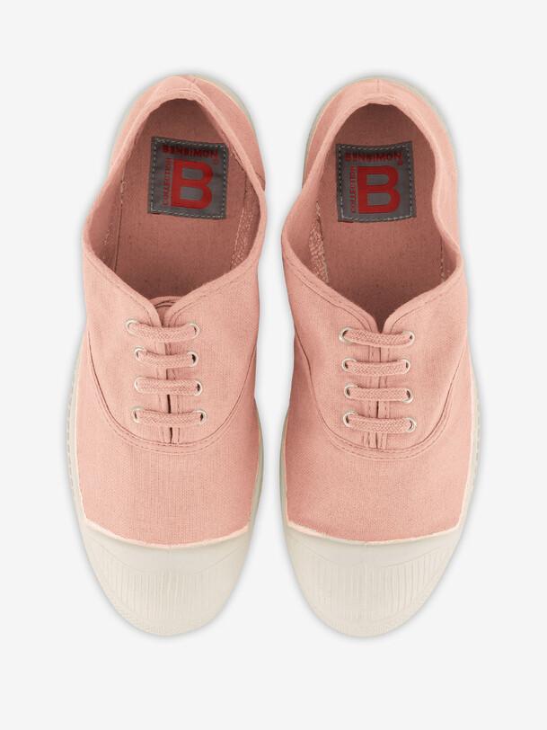 Bensimon TENNIS LACETS FEMME Rose Leger BENSIMON