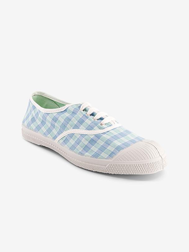 Bensimon TENIS LACETS FEMME SUMMER CHECKS Aqua BENSIMON