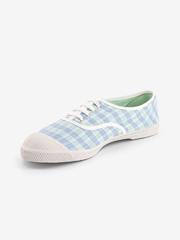 Bensimon TENIS LACETS FEMME SUMMER CHECKS Aqua BENSIMON