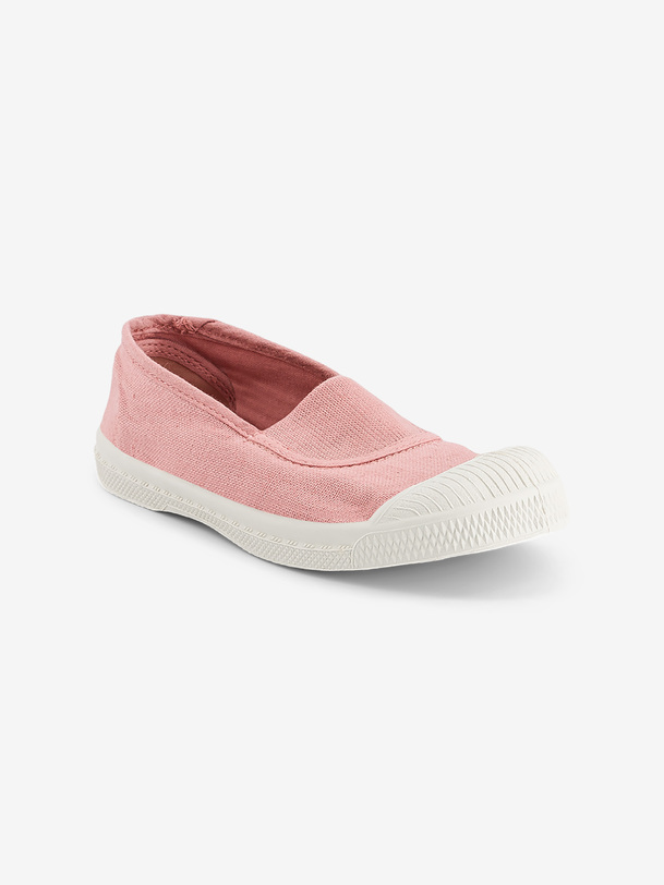 Bensimon TENNIS ELASTIQUE ENFANT Tennis Enfant En Coton Fleur BENSIMON