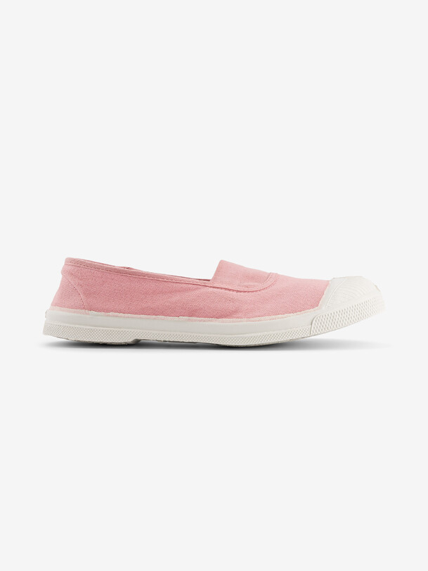 bensimon TENNIS ELASTIQUE FEMME Tennis femme à élastique en coton Fleur BENSIMON